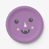 Cutesy Kid's Vampire Halloween-Party Plate Pappteller (Vorderseite)