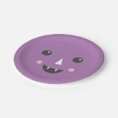 Cutesy Kid's Vampire Halloween-Party Plate Pappteller (Schrägansicht)
