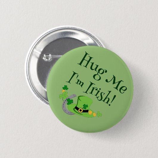 Cutesy Luck für die Iren Button (Vorne & Hinten)