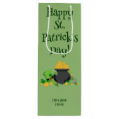 Cutesy Luck für die irische Geschenktasche Geschenktüte Für Weinflaschen (Vorderseite)