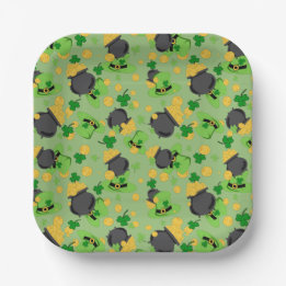 Cutesy Luck für die irische Papierplatte Pappteller