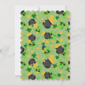 Cutesy Luck für die irische Party Einladung (Rückseite)