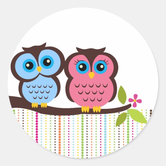 Cutesy Owl Stickers (Vorderseite)