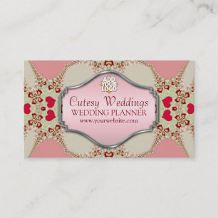 Cutesy Wedding Planner Business Card Visitenkarte