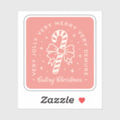 Cutesy Weihnachtscreme Aufkleber (Blatt)