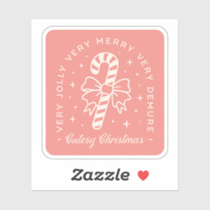 Cutesy Weihnachtscreme Aufkleber