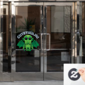 Cutethulhu Fensteraufkleber (Büro Tür)