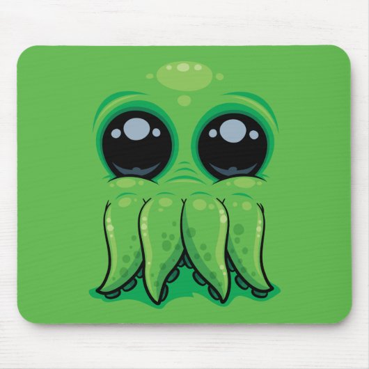 Cutethulhu Niedlich Cthulhu Face Mousepad (Vorne)