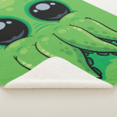 Cutethulhu Niedlich Cthulhu Face Sherpadecke (3/4)