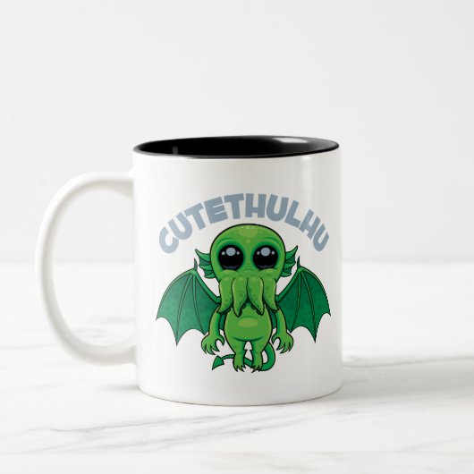Cutethulhu Zweifarbige Tasse (Links)