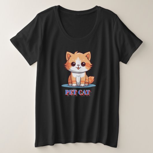 CuteTShirt Große Größe T-Shirt (Design vorne)