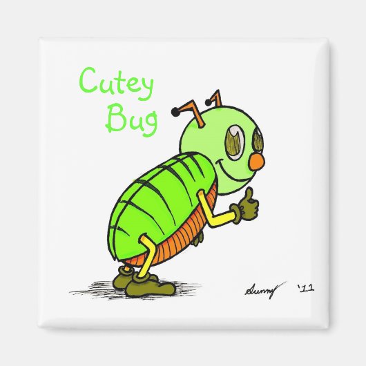 Cutey Bug Kühlschrankmagnet (Vorne)