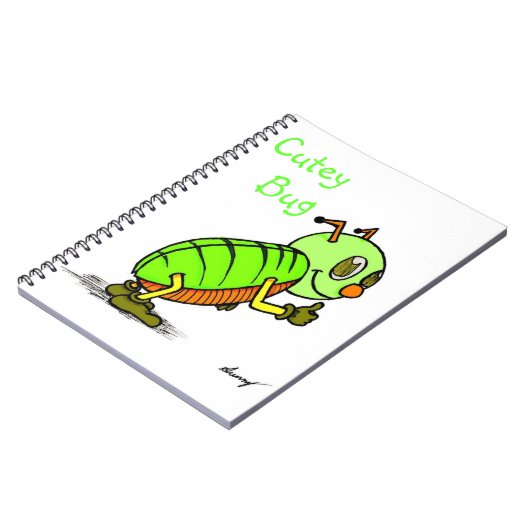 Cutey Bug Notebook Notizblock (Linke Seite)