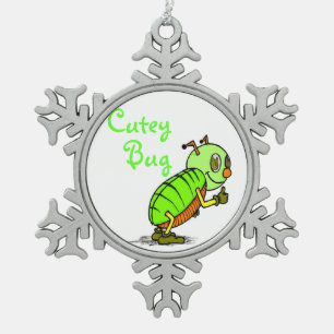 Cutey Bug Pewter Ornament