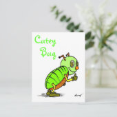 Cutey Bug Postcard Postkarte (Stehend Vorderseite)