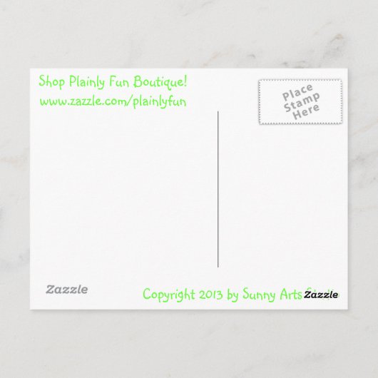 Cutey Bug Postcard Postkarte (Rückseite)