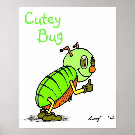 Cutey Bug Print Poster (Vorne)