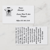 Cutey Torten-Bildschirmausdruck Deisgner Shirts Visitenkarte (Vorne/Hinten)