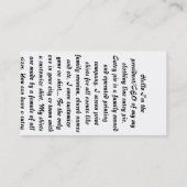 Cutey Torten-Bildschirmausdruck Deisgner Shirts Visitenkarte (Rückseite)