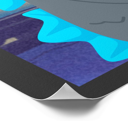 Cutezilla Adorable Monster Poster (Ecke)