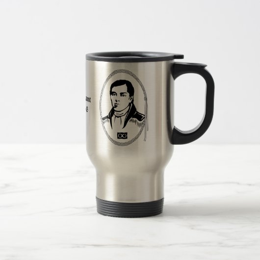 Cuthbert Grant Travel Mug Custom Metis Hero Gesche Reisebecher (Rechts)