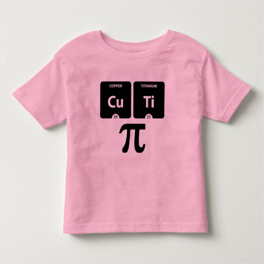 CuTi Pi - Kleinkind Fine Jersey T - Shirt Pink (Vorderseite)