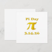 Cutie 3.14 Pi Day Save The Date (Vorne/Hinten)