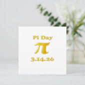 Cutie 3.14 Pi Day Save The Date (Stehend Vorderseite)