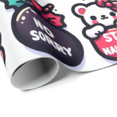 Cutie Bears and Bulbs Geschenkpapier (Rolleneckpunkt)