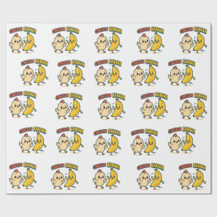 CUTIE CHICKEN BANANA!  GESCHENKPAPIER