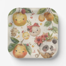 Cutie Fruitie Paper Plate