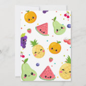 Cutie Frutti Birthday Invitation Einladung (Rückseite)