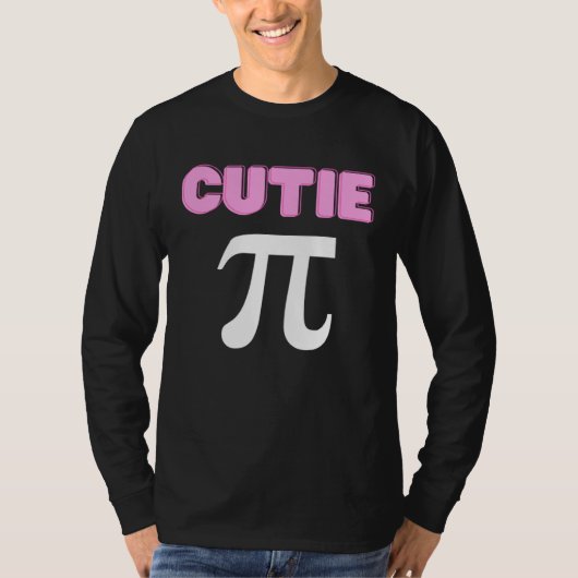 Cutie Pi Funny Math Joke Geek Cute Pi Day T-Shirt (Vorderseite)
