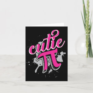 Cutie Pi Lustige Mathematik 3.14 Frohen Pi-Tag Karte