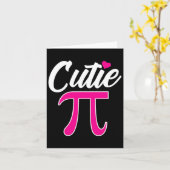 Cutie Pi Lustiger Pi-Tag Co. Karte (Gelbe Blume)