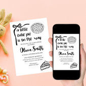 Cutie Pie is on the Way, Fall Baby Shower Einladung