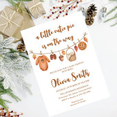 Cutie Pie is on the Way, Fall Baby Shower Einladung