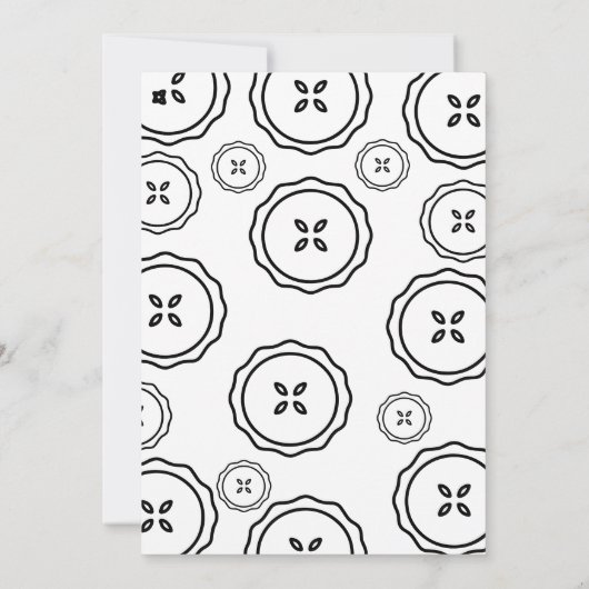 Cutie Pie is on the Way, Fall Baby Shower Einladung (Rückseite)