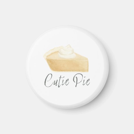 Cutie Pie Kürbiskuchen-Magnet – Herbstdusche-Favor Magnet (Vorne)