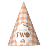 Cutie Pie Pumpkin Birthday Partyhütchen (Vorderseite)