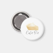 Cutie Pie Pumpkin Pie Magnet – Fall Shower Favor (Vorderseite/Rückseite)
