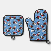 Cutieface Havanese Oven Mitt & Pot Holder Set (Vorderseite)
