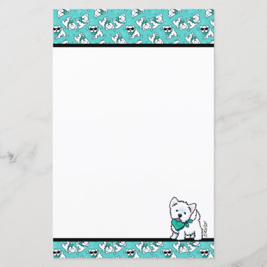 Cutieface Westies KiniArt Stationery (Vorderseite)