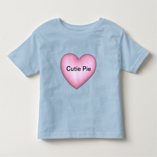 CutiePie Anpassbare Konversation Herz Valentine Kleinkind T-shirt (Vorderseite)