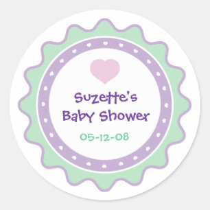 Cutietoots Baby Shower Party Favor Aufkleber