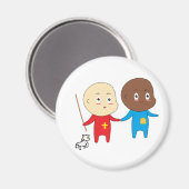 Cutiful Kids Art Baby St. Nicholas Sinterklaas Magnet (Vorderseite/Rückseite)