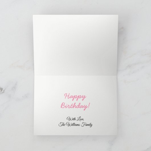 Cutique Kids Art Design Niedlicher Teddybär in Lie Karte (Innenseite)