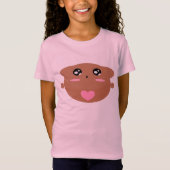 Cutique Kids Art Design Niedlicher Teddybär in Lie T-Shirt (Vorderseite)