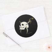 Cutlass Skull Runder Aufkleber (Umschlag)