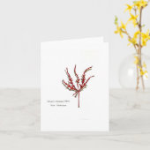 Cutleaf Japanese Maple Leaf Karte (Gelbe Blume)